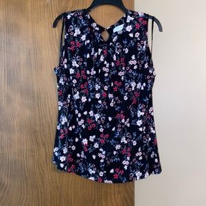 Calvin Klein sleeveless floral xl top